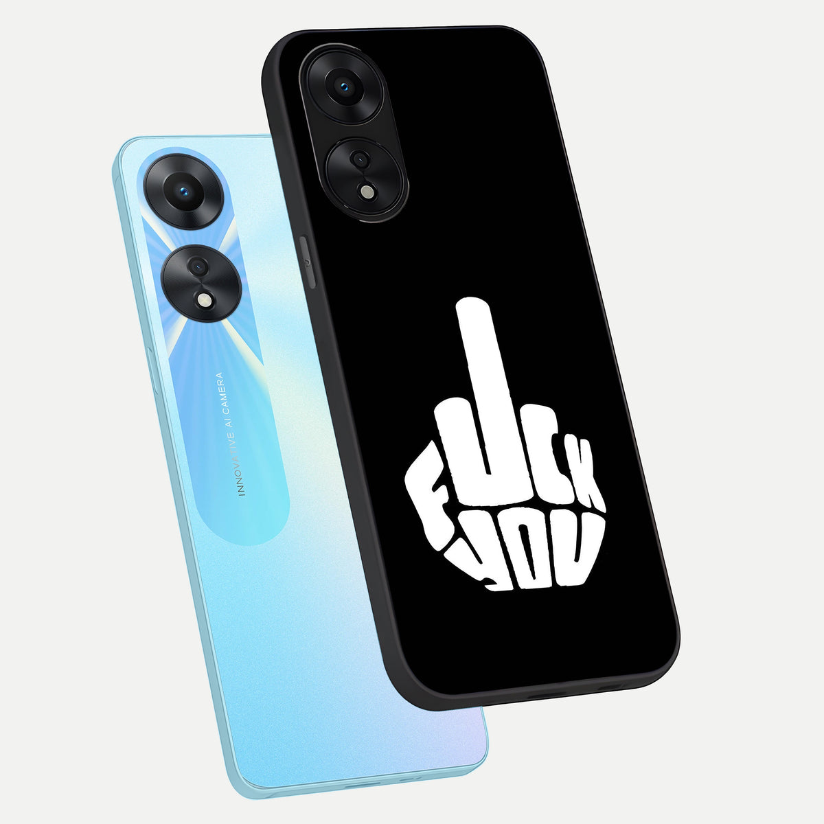  Rebel Mode On phone case For Oppo A78 5G showing premium glass back cover with detailed artwork