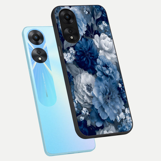  Royal Bloom Garden phone case For Oppo A78 5G showing premium glass back cover with detailed artwork