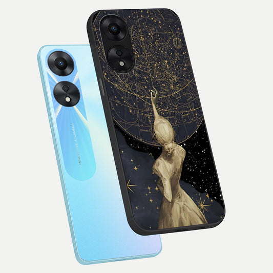  Taylor Swift Girl phone case For Oppo A78 5G showing premium glass back cover with detailed artwork