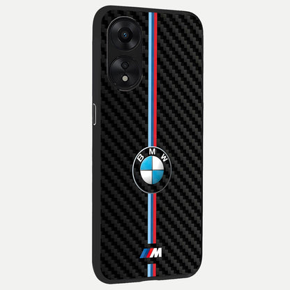  BMW Pattern back cover For Oppo A78 5G slim fit glass case with vibrant aesthetic design