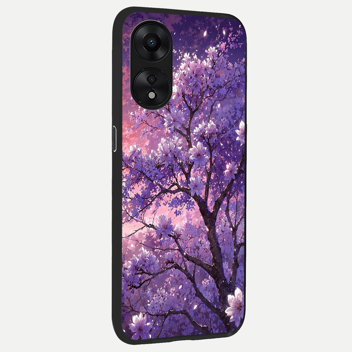  Blossom Tree back cover For Oppo A78 5G slim fit glass case with vibrant aesthetic design