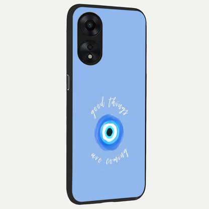  Bright Future Ahead back cover For Oppo A78 5G slim fit glass case with vibrant aesthetic design