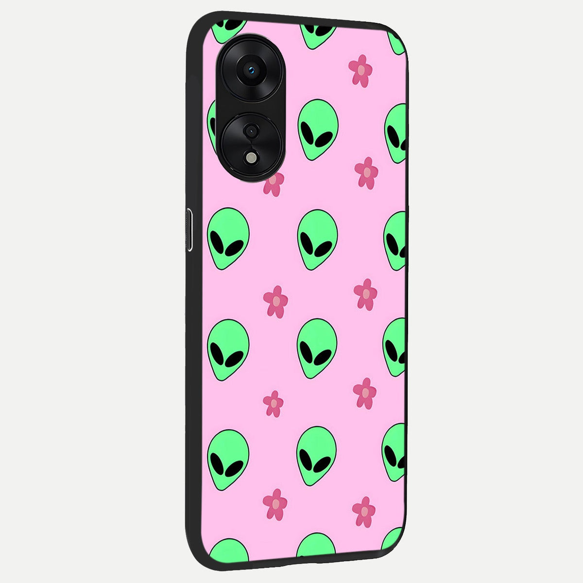 Cosmic Cute Crush back cover For Oppo A78 5G slim fit glass case with vibrant aesthetic design