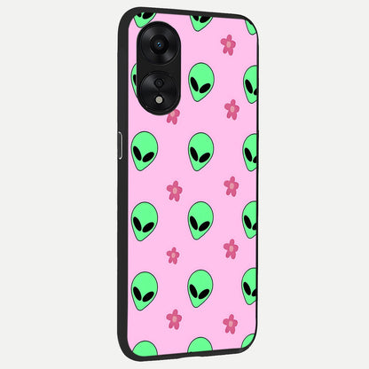  Cosmic Cute Crush back cover For Oppo A78 5G slim fit glass case with vibrant aesthetic design