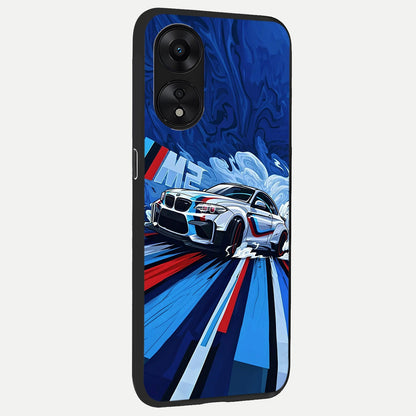  Drift Power Rush back cover For Oppo A78 5G slim fit glass case with vibrant aesthetic design