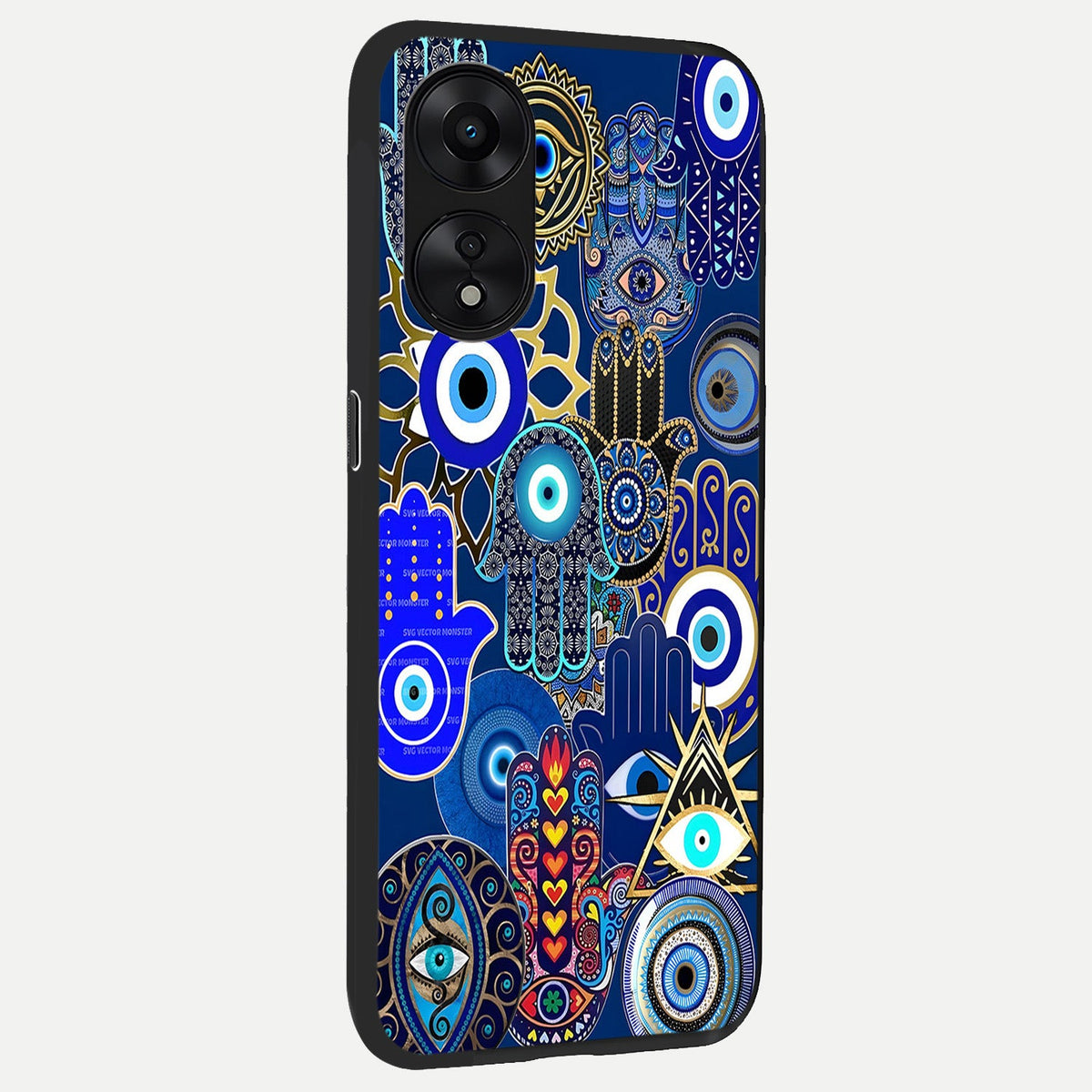  Mystic Palm Guard back cover For Oppo A78 5G slim fit glass case with vibrant aesthetic design