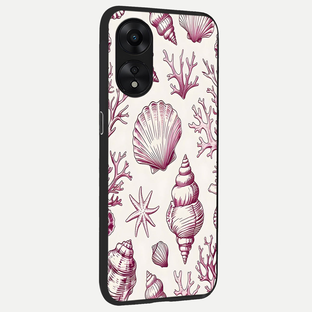  Pink Power Sparks back cover For Oppo A78 5G slim fit glass case with vibrant aesthetic design