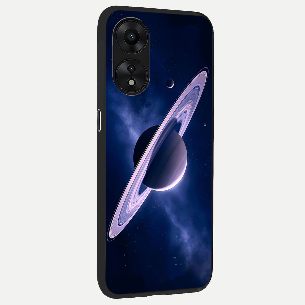  Saturn Ring Mystique back cover For Oppo A78 5G slim fit glass case with vibrant aesthetic design