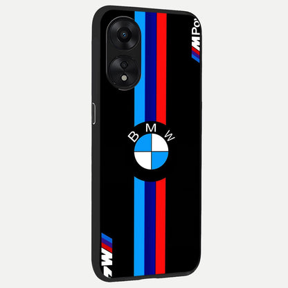  Turbo BMW Beast back cover For Oppo A78 5G slim fit glass case with vibrant aesthetic design