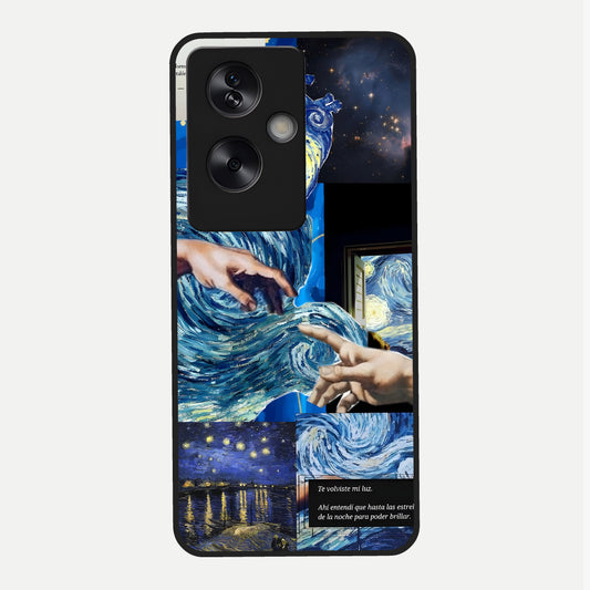  Aesthetic Vando Hands Glass Case For Oppo A79 back cover – full design glossy printed glass finish