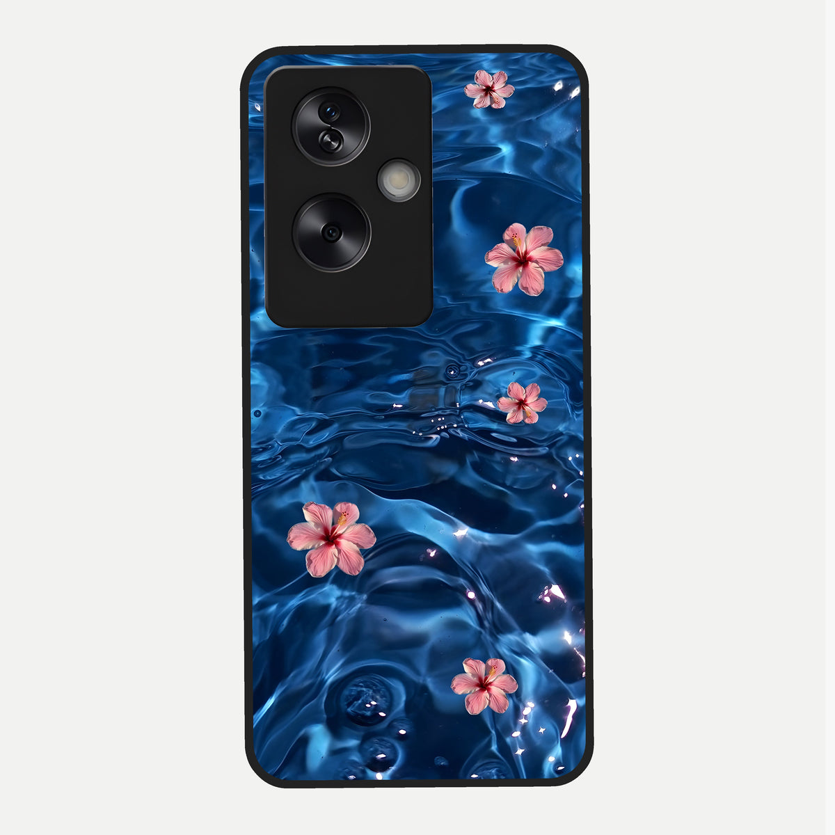  Bloom Thread Art Glass Case For Oppo A79 back cover – full design glossy printed glass finish
