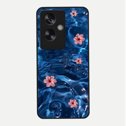  Bloom Thread Art Glass Case For Oppo A79 back cover – full design glossy printed glass finish