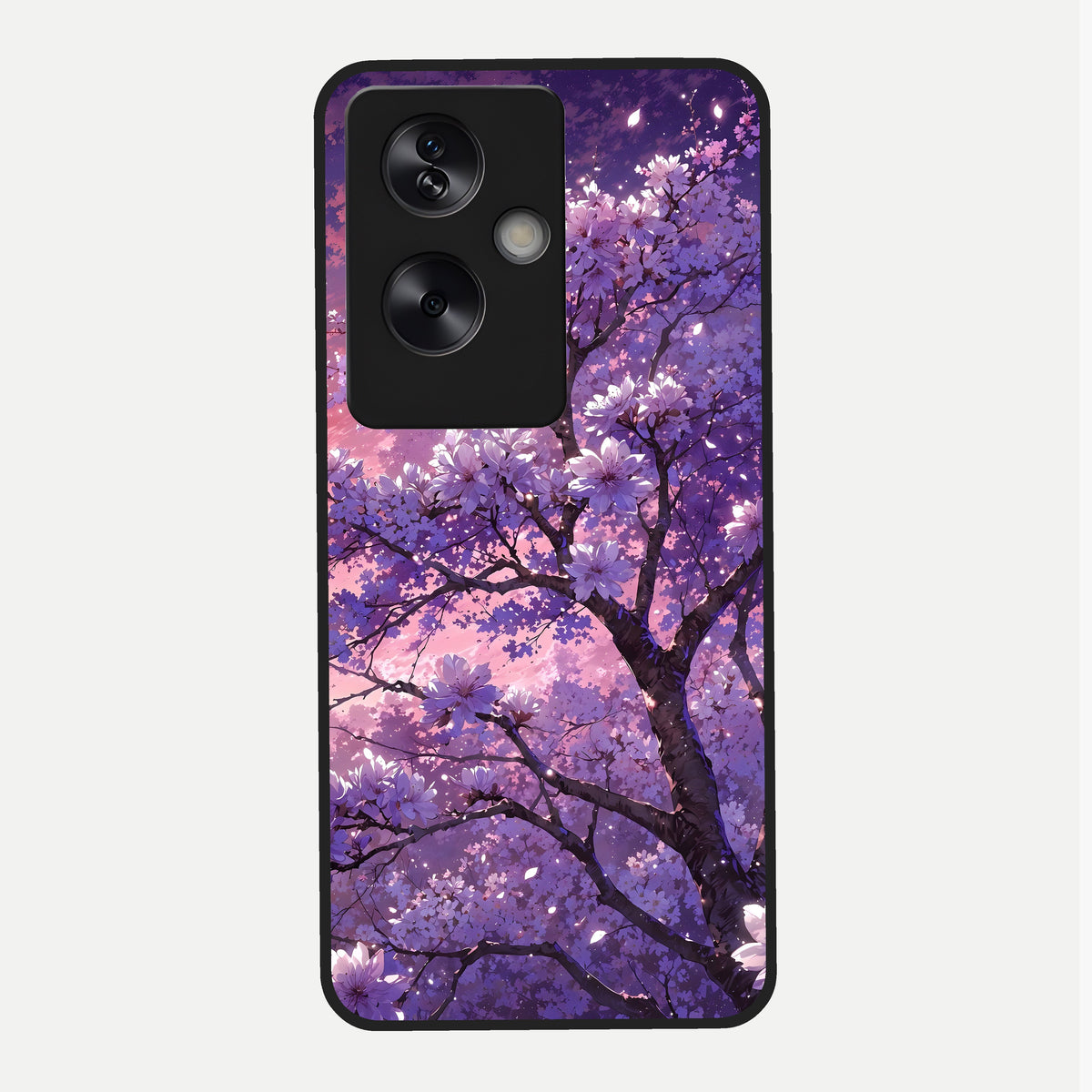  Blossom Tree Glass Case For Oppo A79 back cover – full design glossy printed glass finish