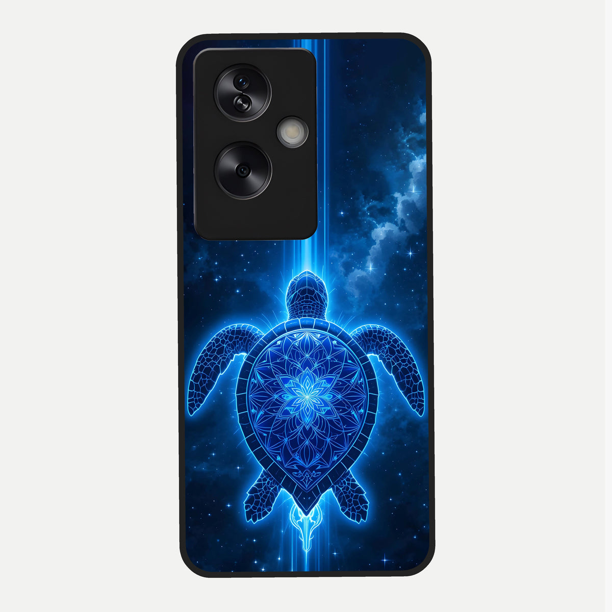  Blue Galaxy Turtle Glass Case For Oppo A79 back cover – full design glossy printed glass finish