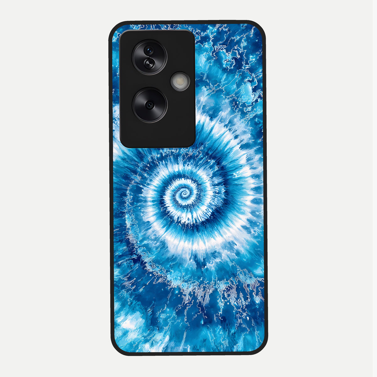  Blue Galaxy Wave Glass Case For Oppo A79 back cover – full design glossy printed glass finish