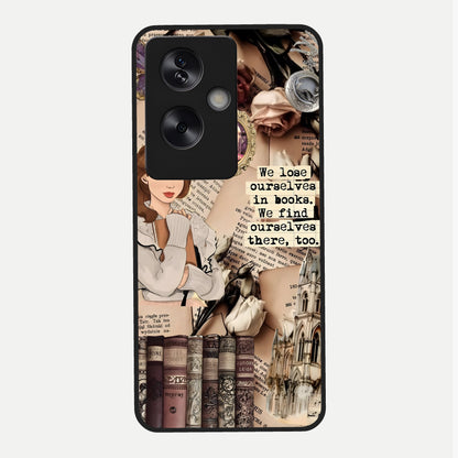  Bookish Dream World Glass Case For Oppo A79 back cover – full design glossy printed glass finish