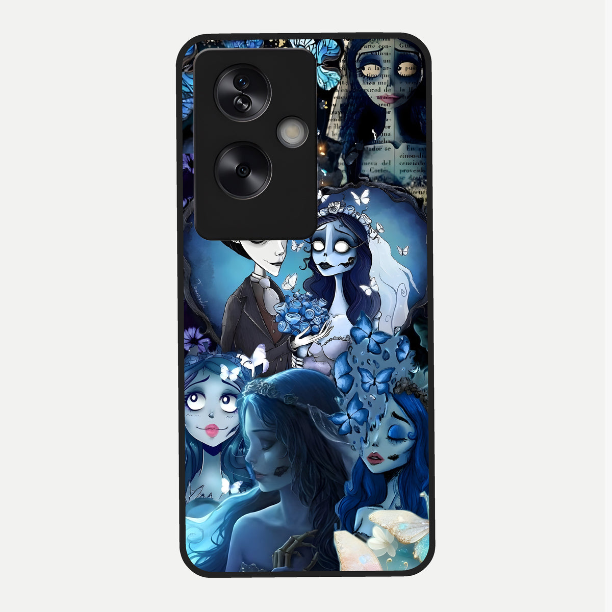  Butterfly Ghost Soul Glass Case For Oppo A79 back cover – full design glossy printed glass finish