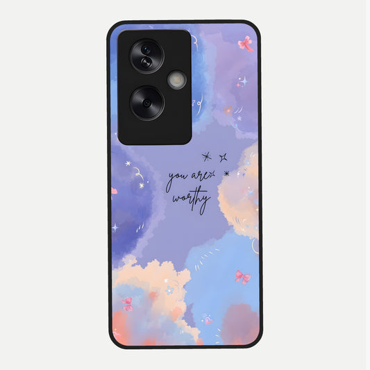  Celestial Cloud Magic Glass Case For Oppo A79 back cover – full design glossy printed glass finish