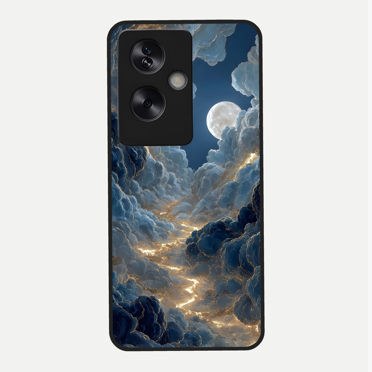  Celestial Cloud Road Glass Case For Oppo A79 back cover – full design glossy printed glass finish