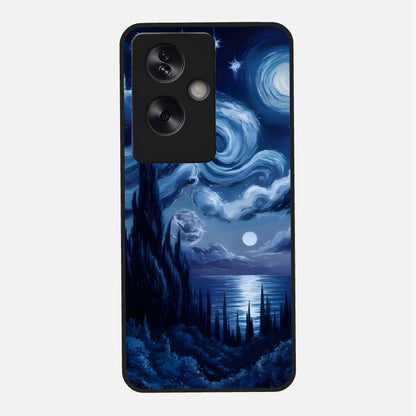  Celestial Dream Van Gogh Glass Case For Oppo A79 back cover – full design glossy printed glass finish