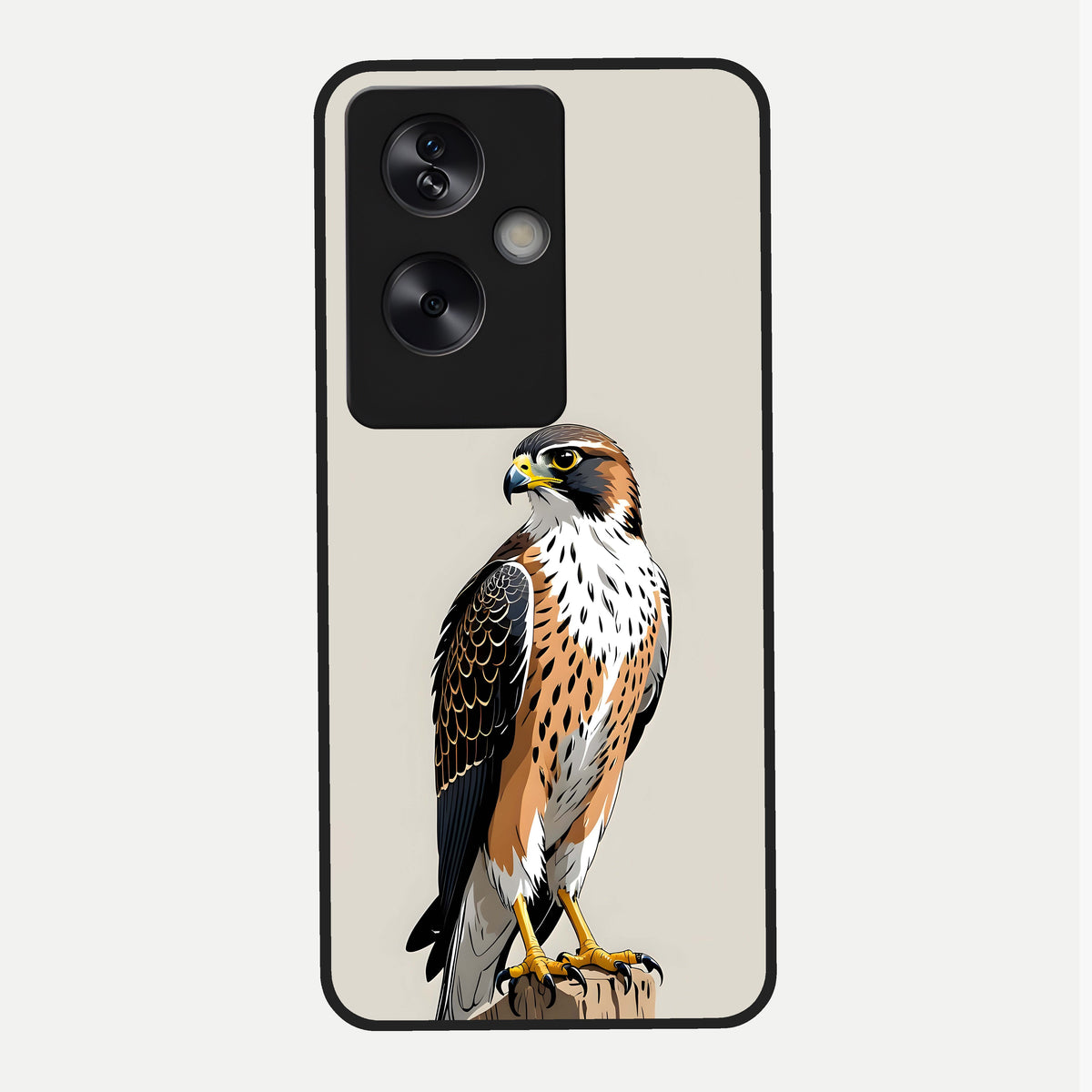  Clever Eagle Glass Case For Oppo A79 back cover – full design glossy printed glass finish