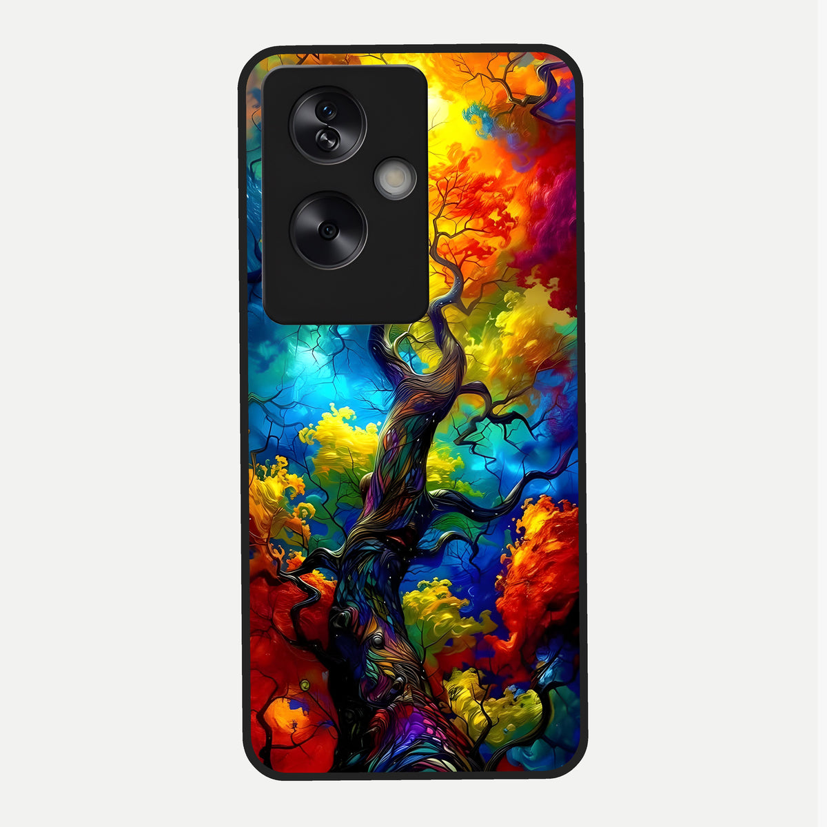 Colorful Soda Bottles Glass Case For Oppo A79 back cover – full design glossy printed glass finish