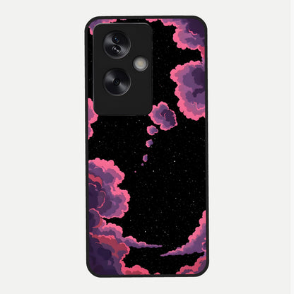  Cosmic Cloud Journey Glass Case For Oppo A79 back cover – full design glossy printed glass finish