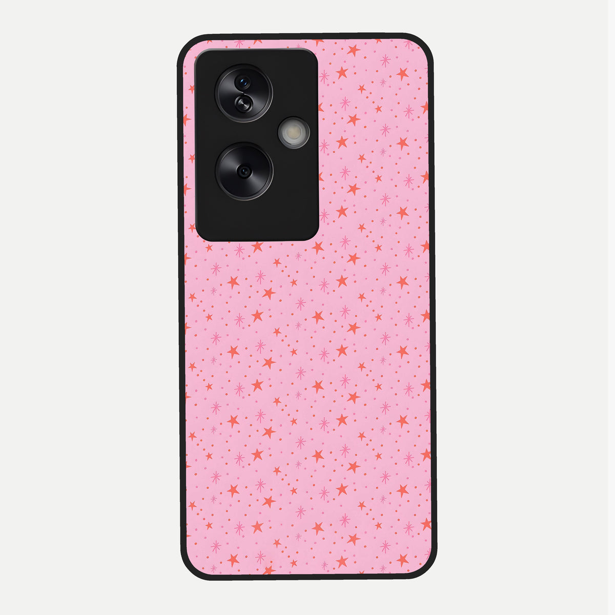  Cosmic Pink Sparkle Glass Case For Oppo A79 back cover – full design glossy printed glass finish