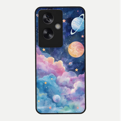  Cosmic Planet Dreams Glass Case For Oppo A79 back cover – full design glossy printed glass finish