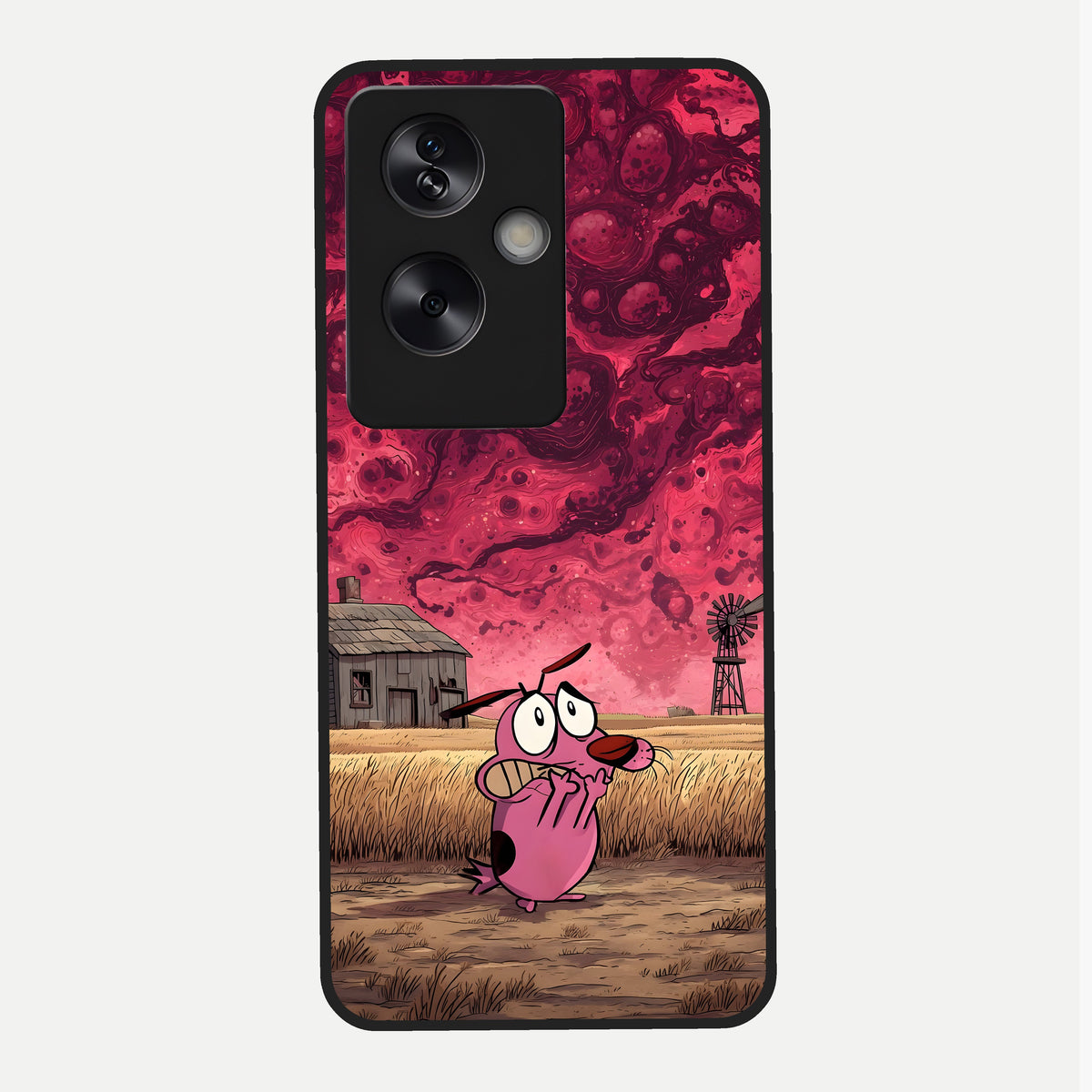  Courage Under Sky Glass Case For Oppo A79 back cover – full design glossy printed glass finish