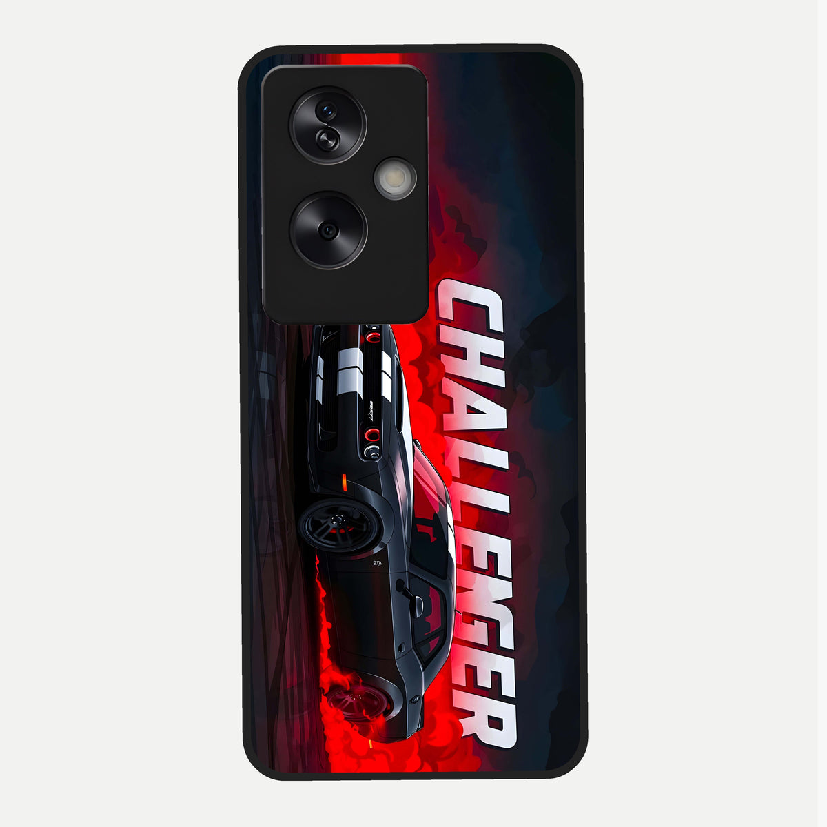  Crimson Challenger Fury Glass Case For Oppo A79 back cover – full design glossy printed glass finish