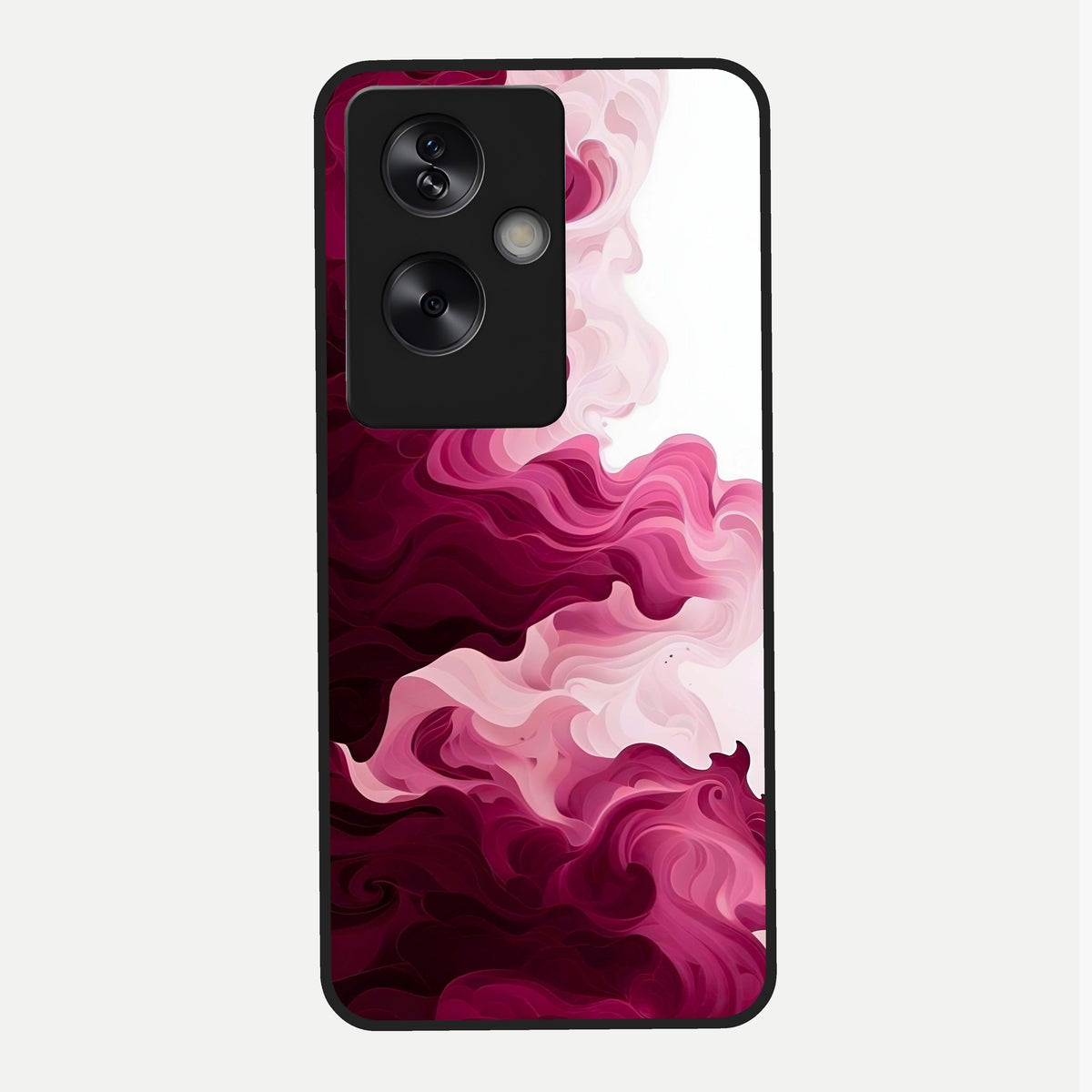  Crimson Wave Flow Glass Case For Oppo A79 back cover – full design glossy printed glass finish