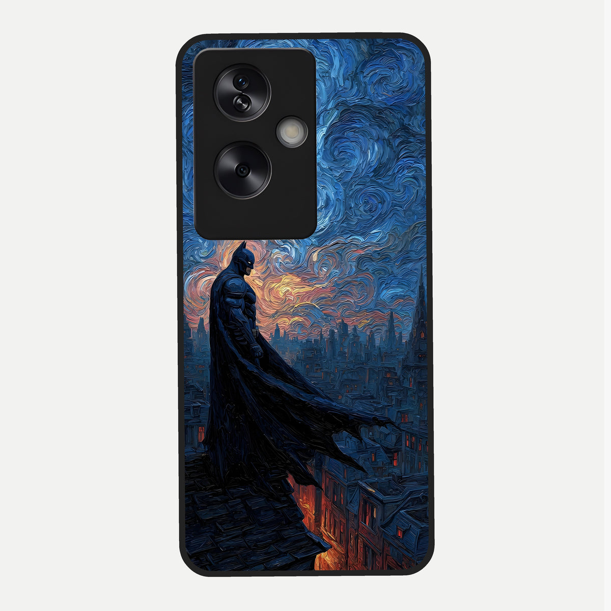  Dark Knight Dusk Glass Case For Oppo A79 back cover – full design glossy printed glass finish