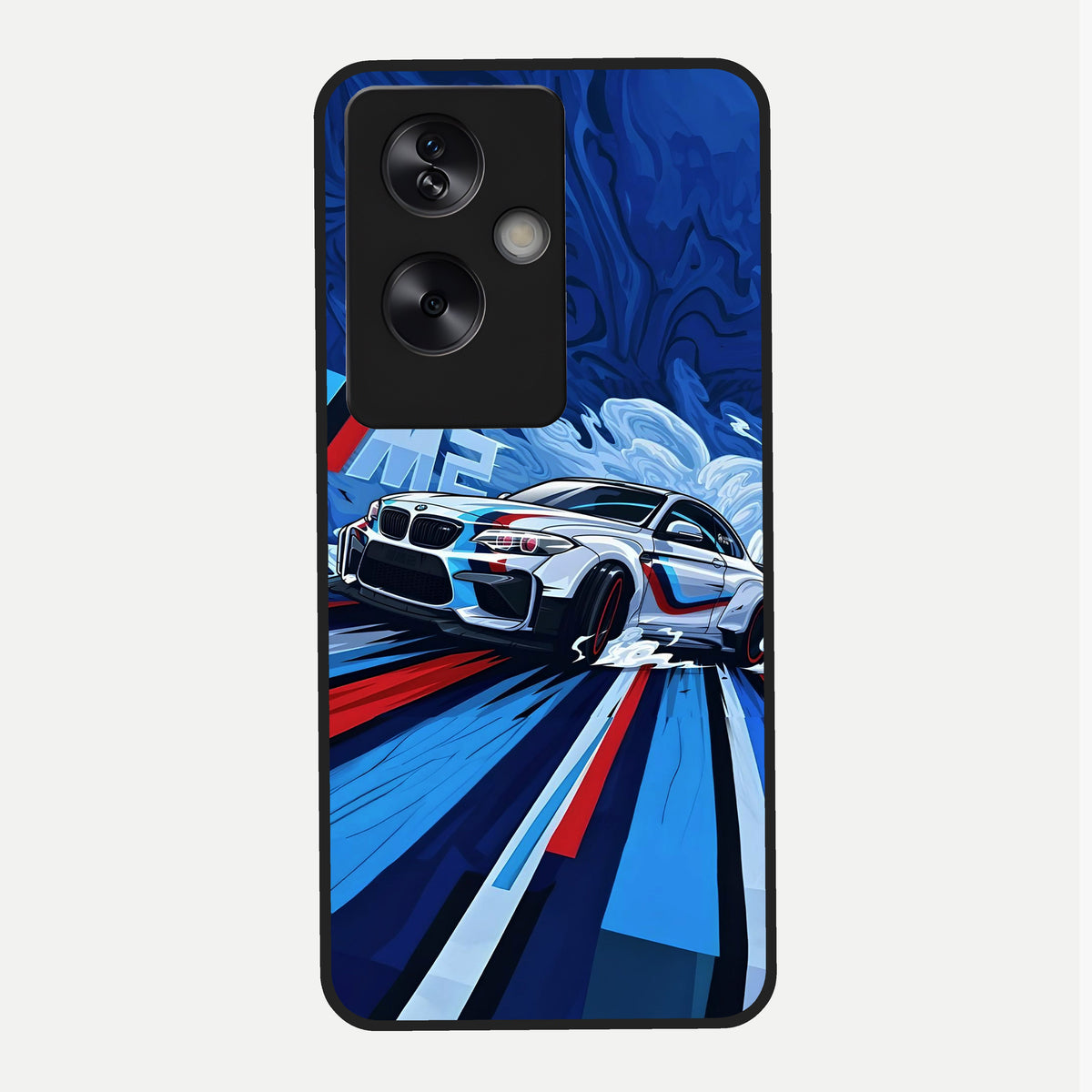 Drift Power Rush Glass Case For Oppo A79 back cover – full design glossy printed glass finish