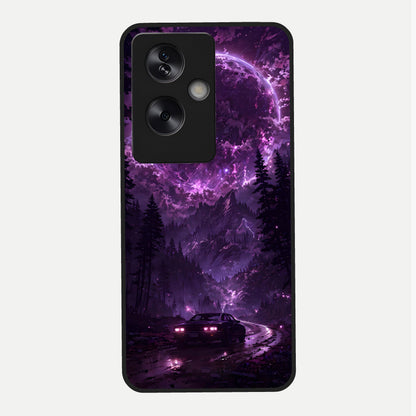 Eternal Cosmic Drive Glass Case For Oppo A79 back cover – full design glossy printed glass finish