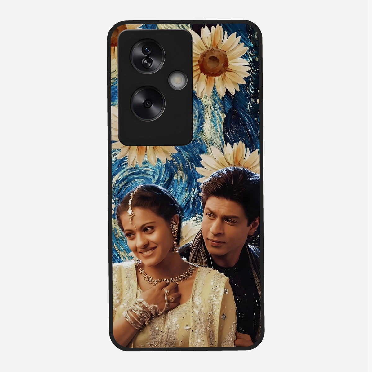  Eternal Love Story Glass Case For Oppo A79 back cover – full design glossy printed glass finish