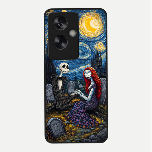  Eternal Night Love Glass Case For Oppo A79 back cover – full design glossy printed glass finish