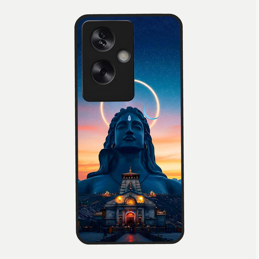  Eternal Shiva Aura Glass Case For Oppo A79 back cover – full design glossy printed glass finish