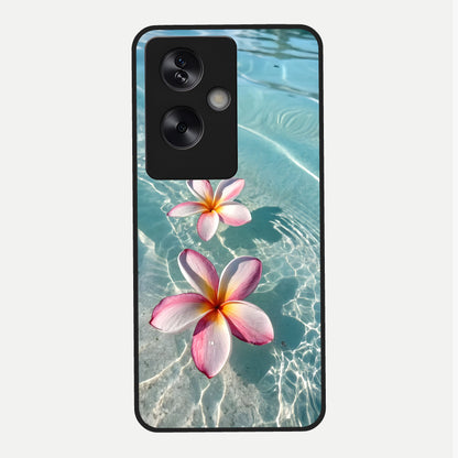  Floating Bloom Bliss Glass Case For Oppo A79 back cover – full design glossy printed glass finish