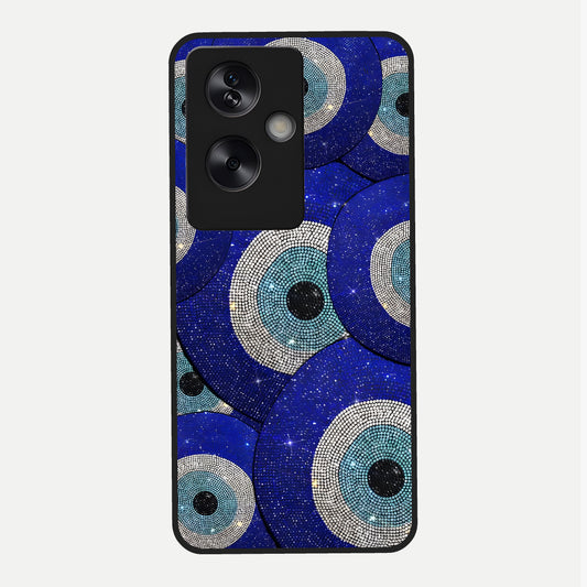  Galaxy Eye Flow Glass Case For Oppo A79 back cover – full design glossy printed glass finish