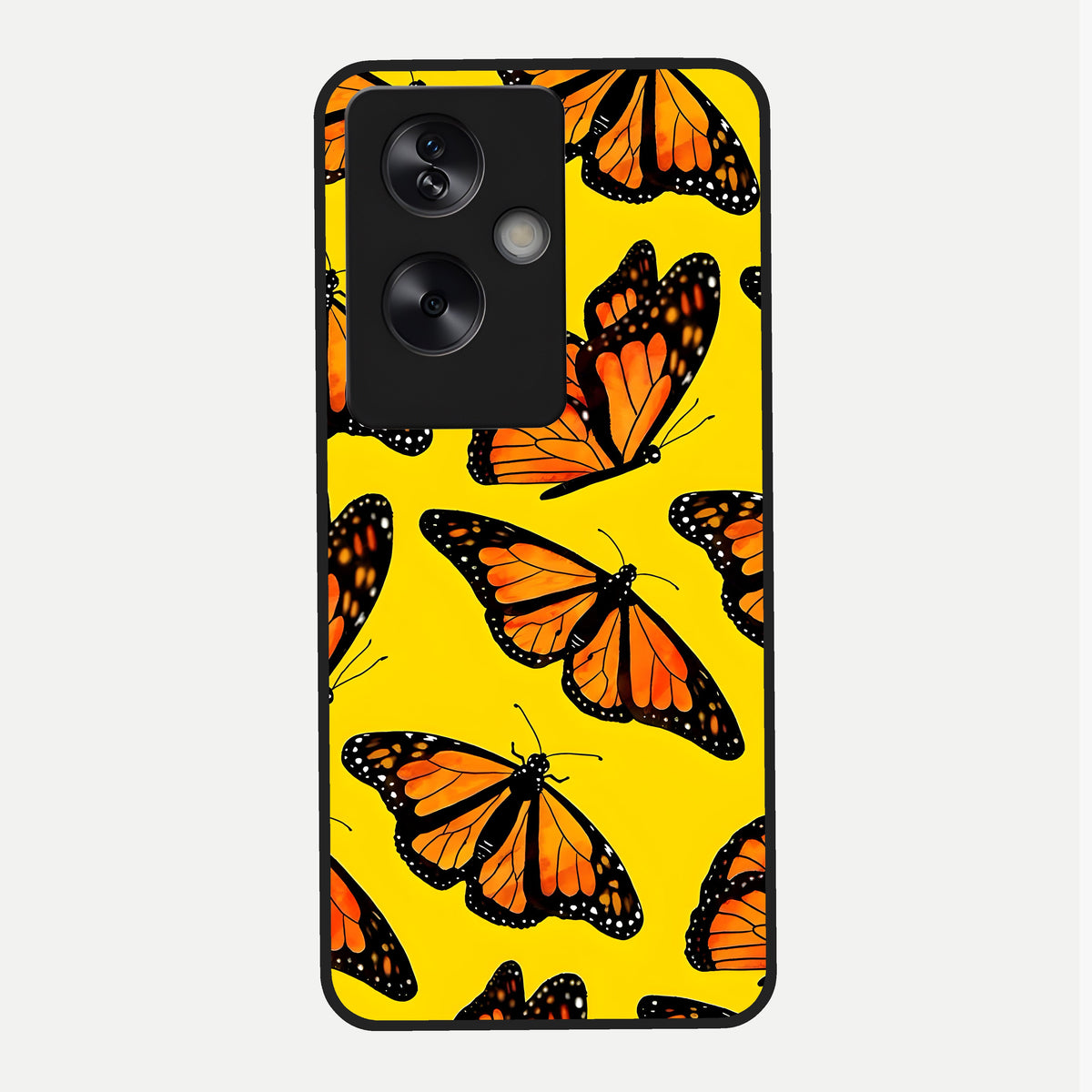  Golden Wing Flight Glass Case For Oppo A79 back cover – full design glossy printed glass finish