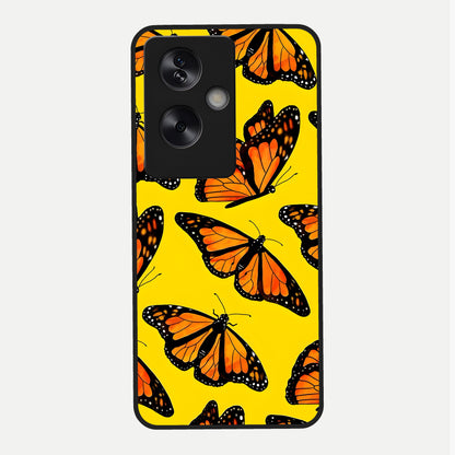  Golden Wing Flight Glass Case For Oppo A79 back cover – full design glossy printed glass finish
