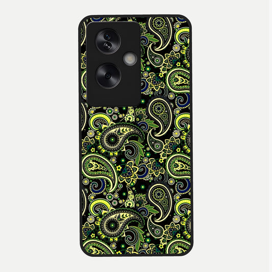  Green Lemon Glass Case For Oppo A79 back cover – full design glossy printed glass finish