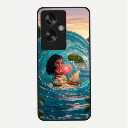  Heart of Ocean Glass Case For Oppo A79 back cover – full design glossy printed glass finish