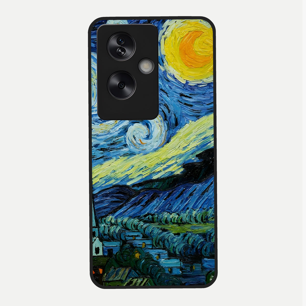  Inspired Van Gogh Art Glass Case For Oppo A79 back cover – full design glossy printed glass finish