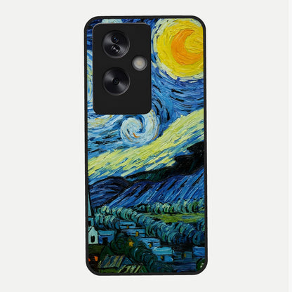  Inspired Van Gogh Art Glass Case For Oppo A79 back cover – full design glossy printed glass finish