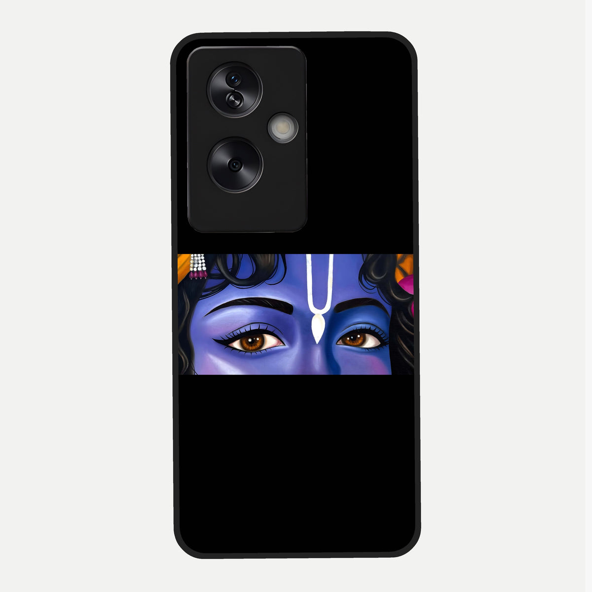  Krishna Eye Glass Case For Oppo A79 back cover – full design glossy printed glass finish
