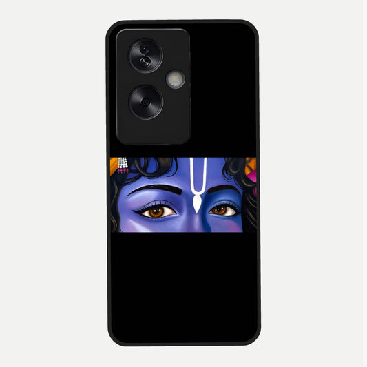 Krishna Eye Glass Case For Oppo A79 back cover – full design glossy printed glass finish