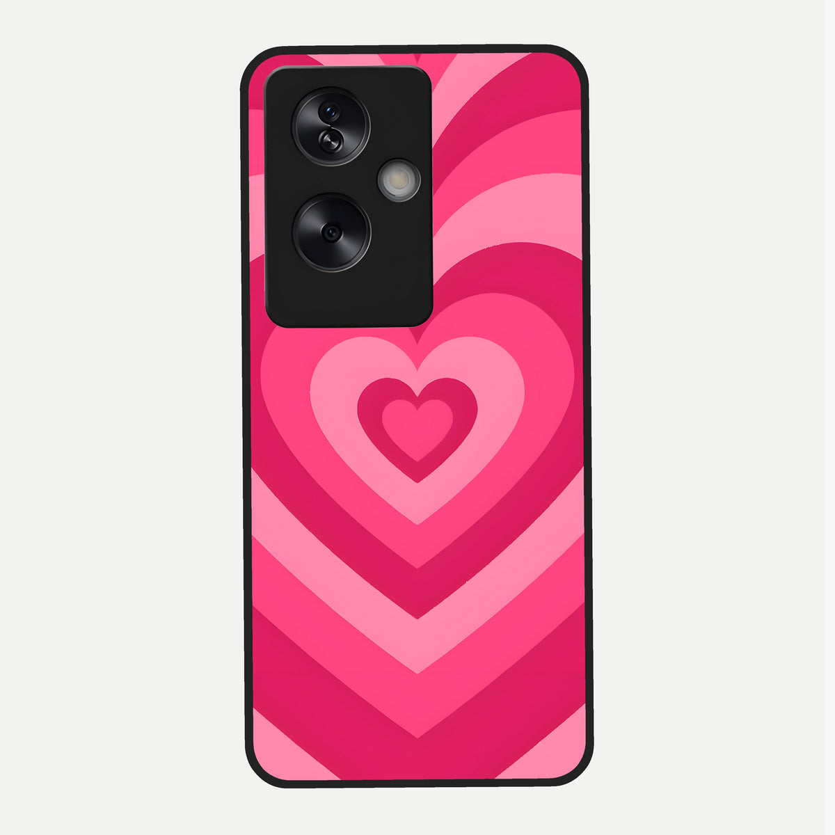  Layered Love Hearts Glass Case For Oppo A79 back cover – full design glossy printed glass finish