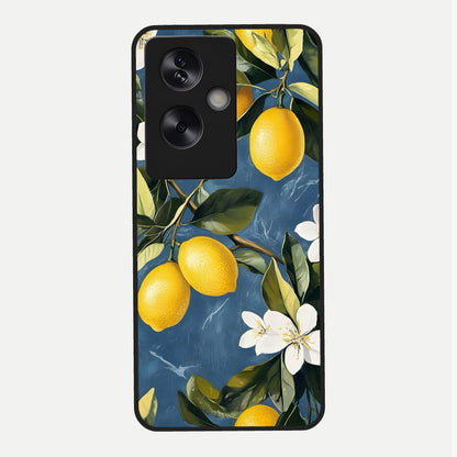  Lemon Dream Garden Glass Case For Oppo A79 back cover – full design glossy printed glass finish